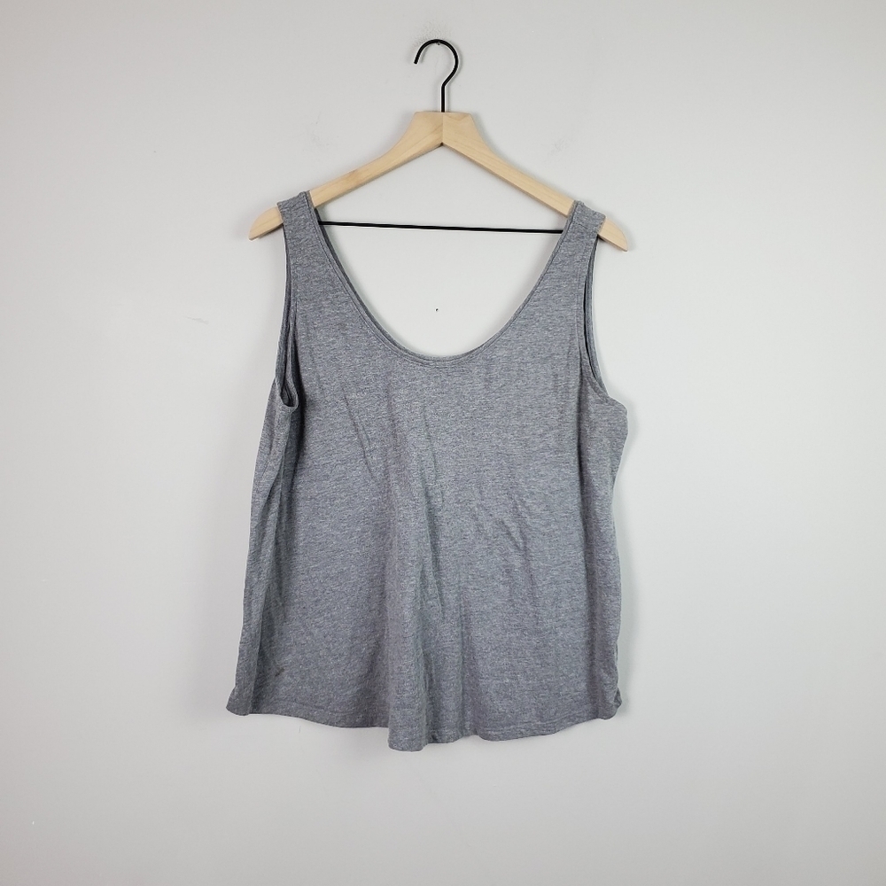Old Navy Gray Scoop Tank Top XL